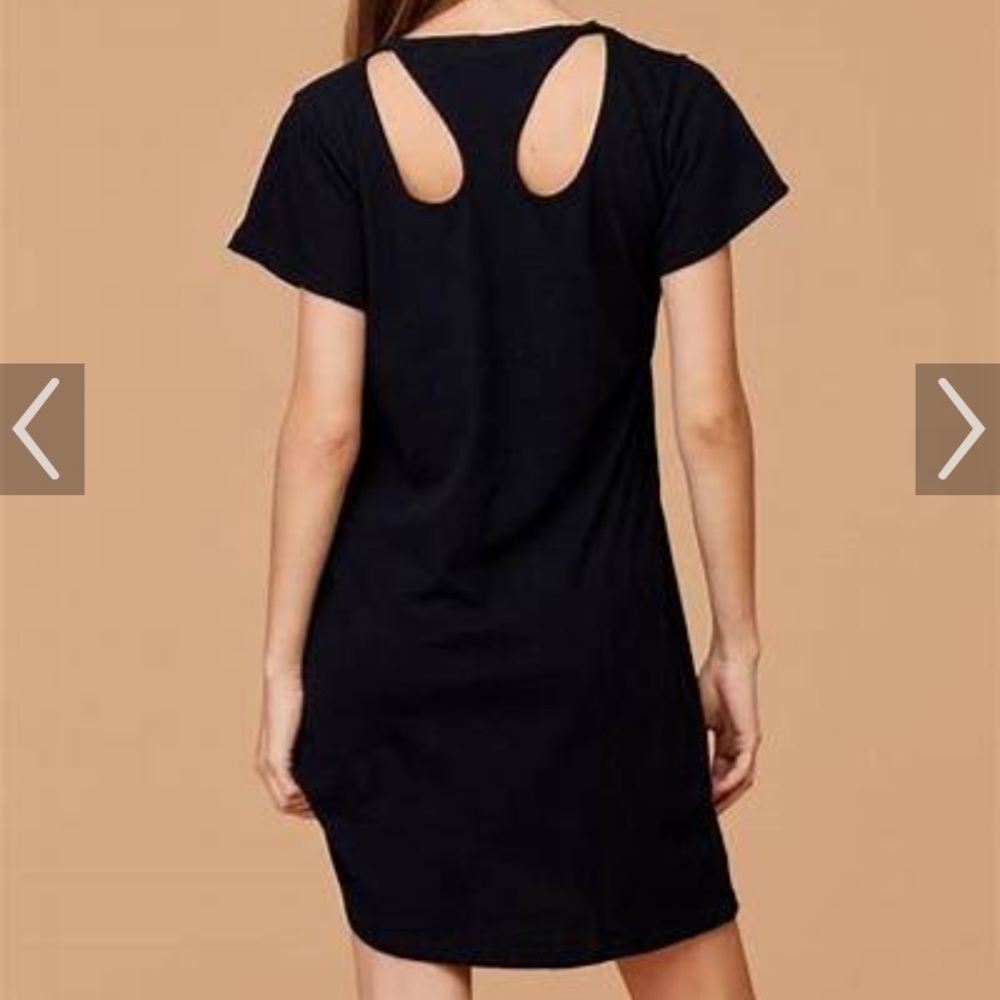 LNA cotton cut out dress